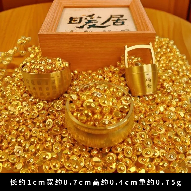 精品实心小元宝仿真元宝摆件米缸填充物创意装饰品礼品