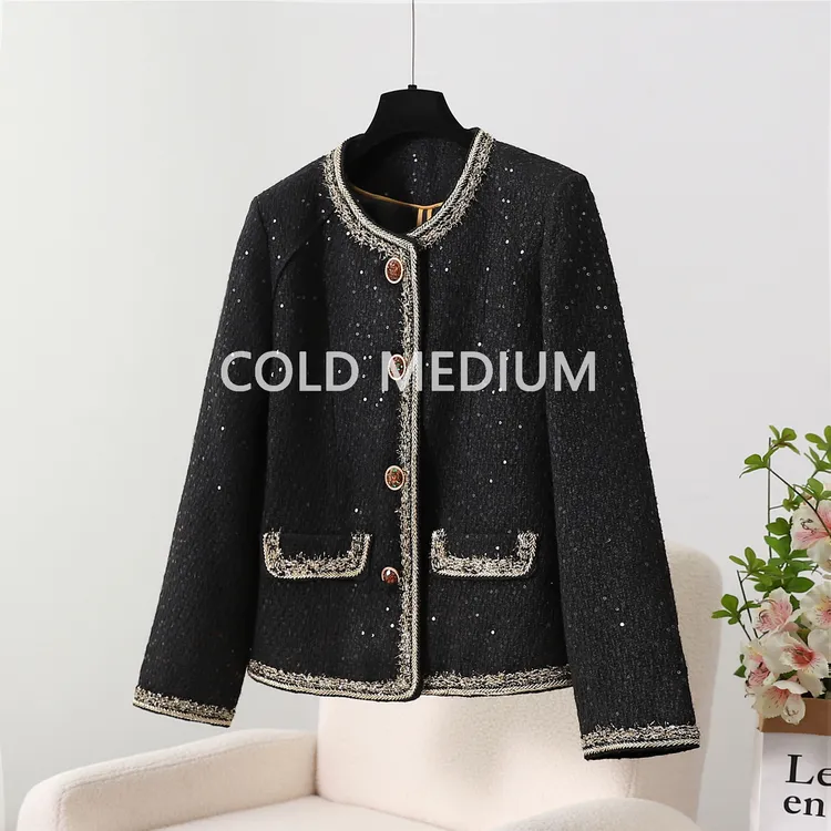 COLD MEDIUM法式时尚轻奢洋气设计感小香风外套女气质上衣398