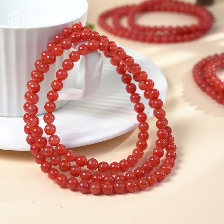 【海东鉴宝】天然瓦西南红多圈手串6mm+108颗多样发一KTN006（商城）