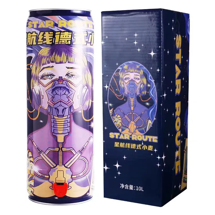 【临期促销】星航线德式小麦啤酒原浆巨桶10升*1桶聚会专享白啤精酿