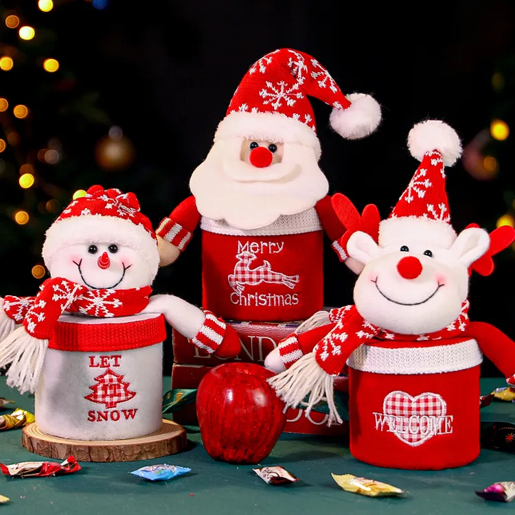 平安夜苹果礼盒圣诞节苹果袋糖果小礼品袋盒子摆件儿童礼物包装盒