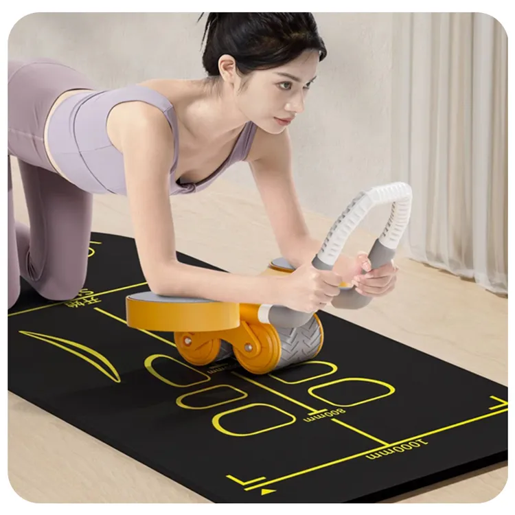 健腹轮专用垫家用女生男士运动健身瑜伽防滑隔音减震地垫跳绳垫子