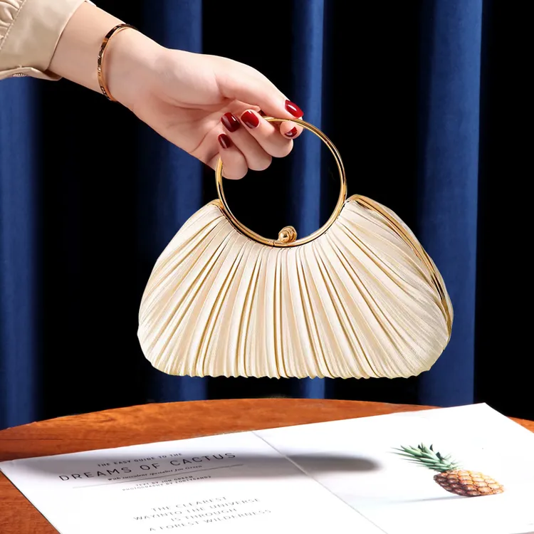 2024新款旗袍礼服包圆环手提小包包大容量放手机手拿单肩斜挎包包