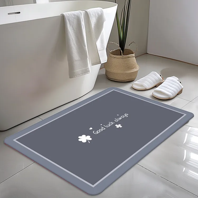 高级感浴室地垫卫生间耐脏硅藻泥地垫防滑垫入户门垫门口吸水脚垫