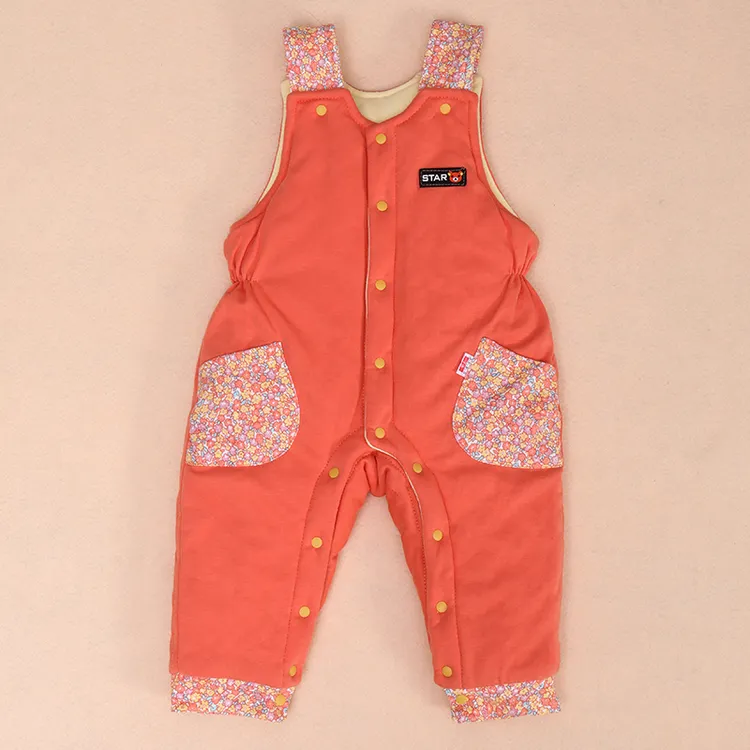 宝宝背带棉裤纯棉花冬季加厚婴儿手工保暖冬季背带裤闭裆男童女童