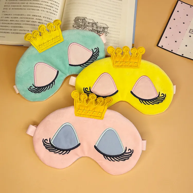 可爱睡美人眼罩女生遮光睡眠专用午休睡觉眼罩缓解眼疲劳冰敷热敷