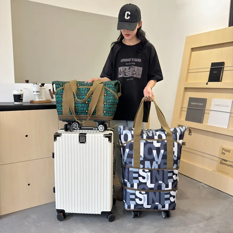 手提包万向轮旅行包多功能休闲时尚潮流便携可登机包出差行李包