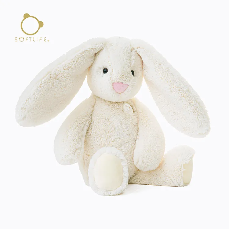 softlife 小兔子毛绒玩偶公仔女孩抱睡娃娃儿童安抚玩具节日礼物