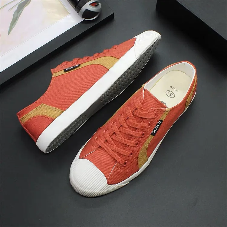 春夏帆布鞋新款男鞋潮流韩版透气舒适板鞋低帮软底百搭布鞋#23029