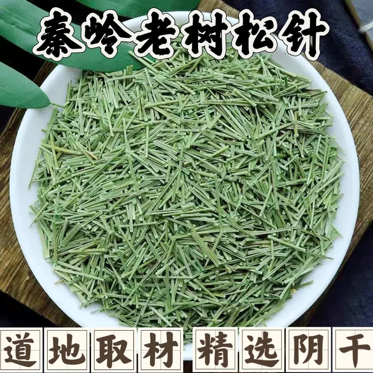 秦岭深山老树松针100g500g精选马尾松针煮水绿色香浓食品原生态