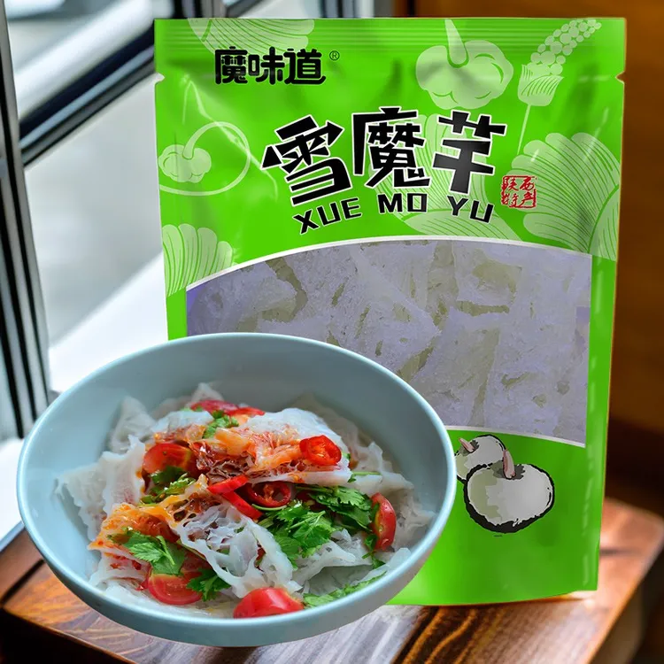 陕西特产雪魔芋干毛肚凉拌菜火锅麻辣烫食材好吃美食鲜Q弹健身食