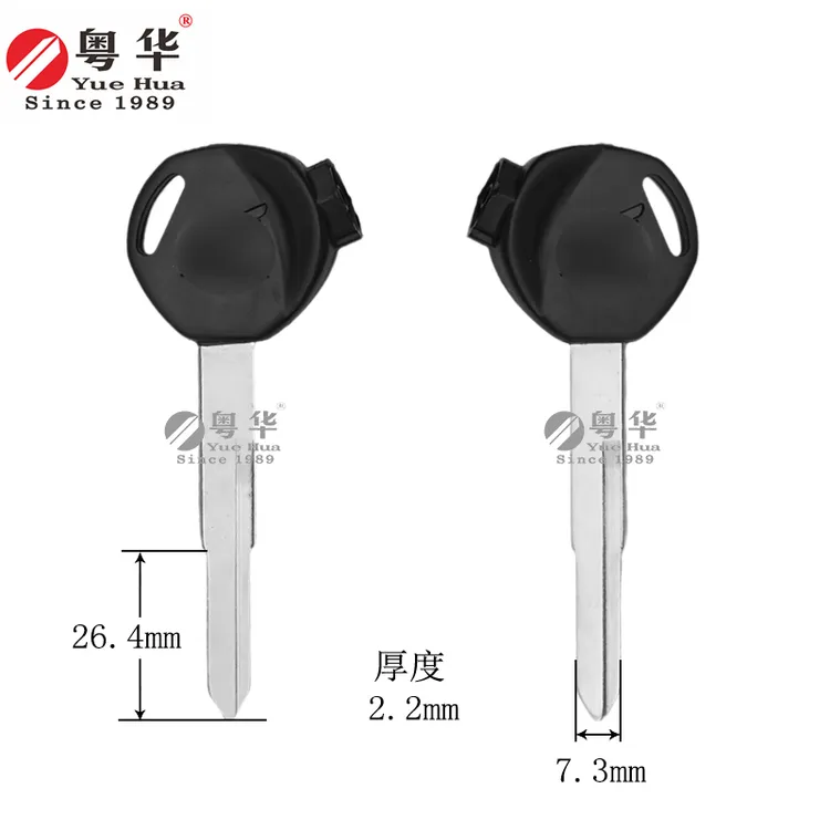 5条装 摩托车钥匙 通用新大洲/WH100/125CC 长磁珠摩托左右单