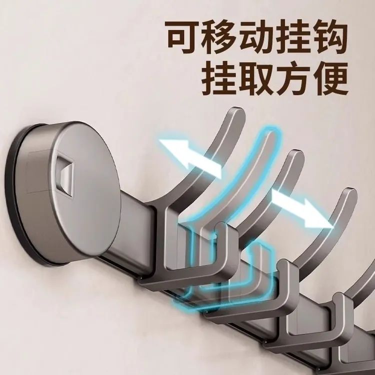 吸盘挂钩门后挂衣架免打孔挂钩挂架墙上壁挂浴室钩挂衣架毛巾厨房