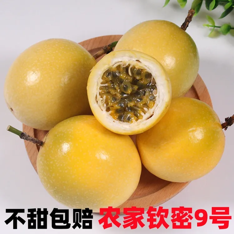 【农家】正宗广西钦密9号黄金百香果当季水果现摘现发2斤特大百香果