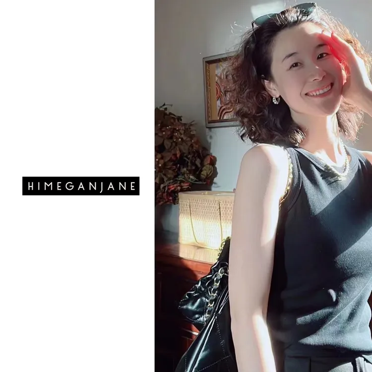 HIMEGANJANE 工字背心 遮副乳显瘦坑条螺纹女背心打底2332