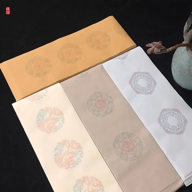绢布纹精品书法联宣纸多款可选精制50张一包包邮