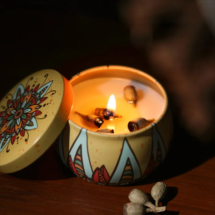 柏夫朵【氛围好物】天然晶石香氛蜡烛除臭祛味持久扩香香薰蜡烛香氛