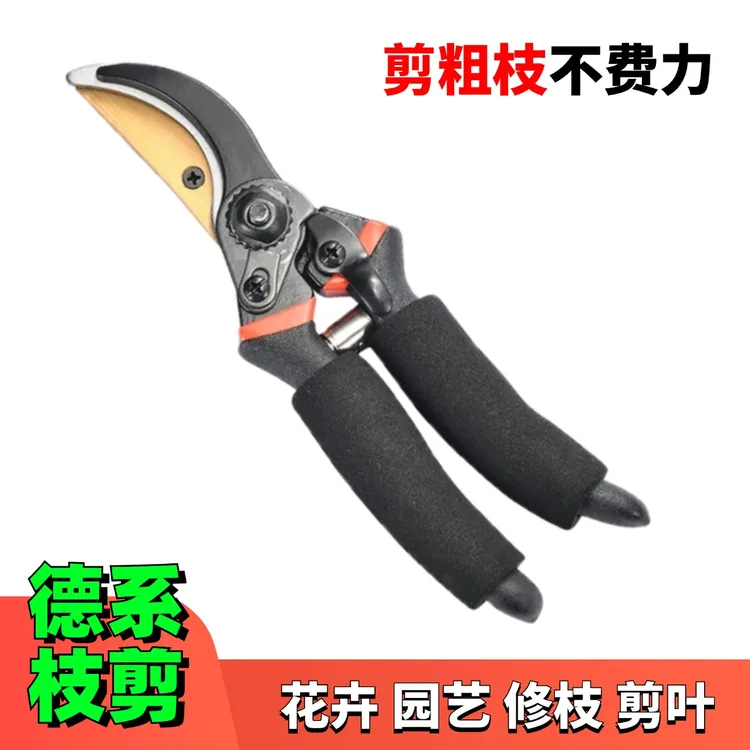 【德系修枝剪】花卉剪修枝鲜花木果树枝剪嫁接工具省力精钢合金剪刀