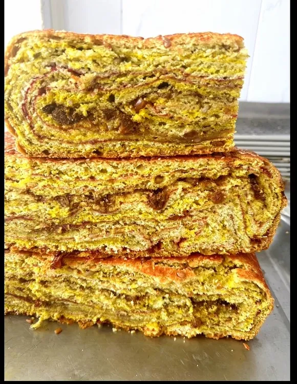 西北清真玫瑰千层饼玫瑰酱 千层饼手工制作馅料丰富当天烤制 低糖