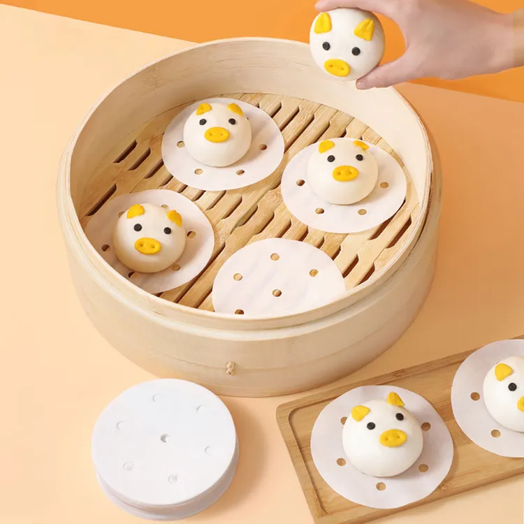 【宠粉拍400送400】蒸笼纸不粘油一次性家用不沾蒸馒头蒸馍圆形防粘