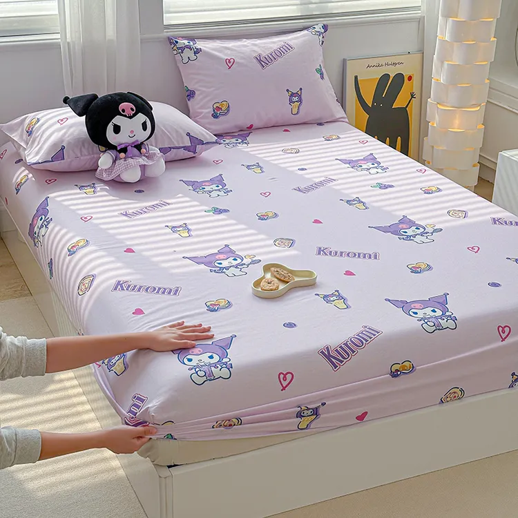 纯棉床笠单件新款席梦思床垫保护套全棉卡通儿童防滑床罩