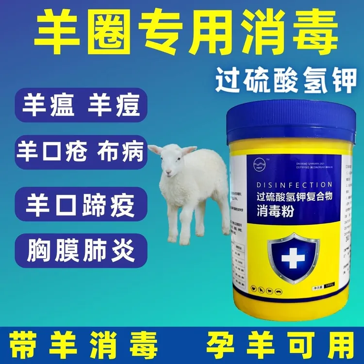 羊圈消毒过硫酸氢钾养殖场专用消毒剂牛羊场羊舍消毒兽用消毒杀菌
