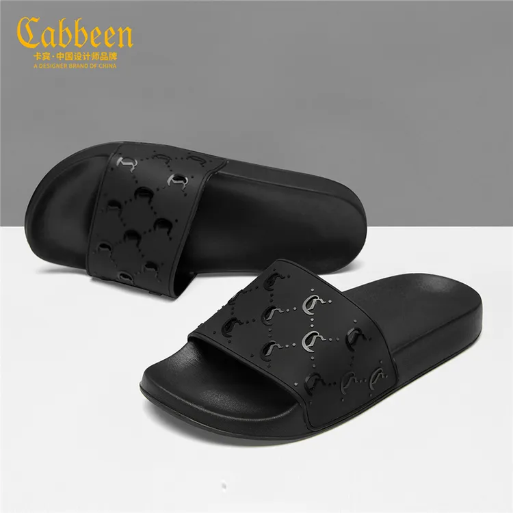 卡宾拖鞋男ins潮一字拖外穿厚底秋季浴室潮牌男士运动户外凉拖鞋