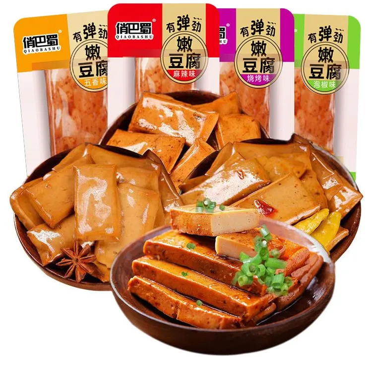 巴蜀嫩豆腐俏巴蜀豆干重庆梁平手磨五香麻辣泡椒嫩豆干小包装0g笋