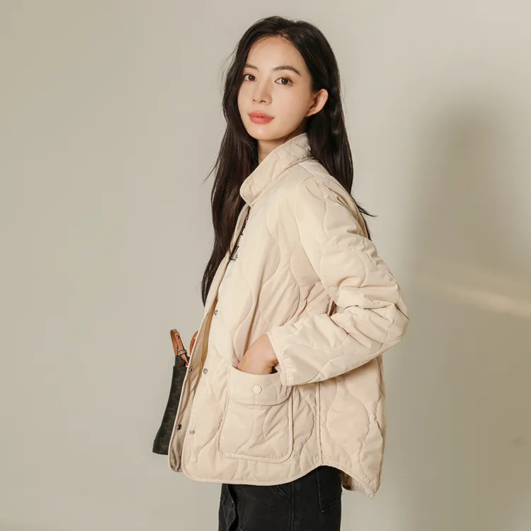 羊绒棉服女冬季2024年新款学生棉袄短款保暖棉衣内穿外搭夹棉外套