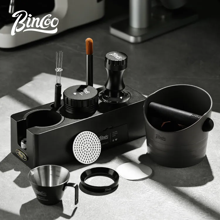 Bincoo咖啡布粉器底座套装压粉锤咖啡机手柄用具收纳通用51/58mm
