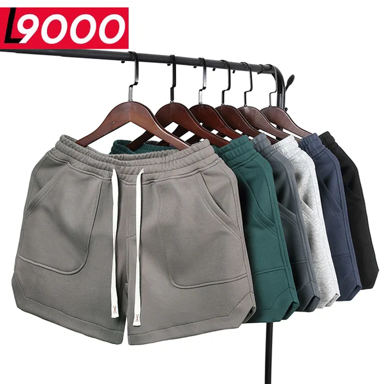 不过膝四分短裤男士夏季潮流运动休闲青年针织潮牌三分3分4分卫裤