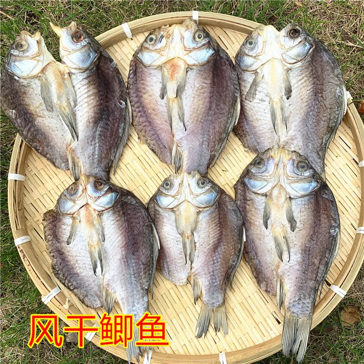 开背鲫鱼风干鲫鱼手撕鲫鱼卤鲫鱼食材干货腌制咸鱼鱼干农家晒制