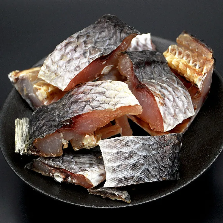 安徽特产农家自制腌制干鱼腊味鱼块风干草鱼风干鱼咸味鱼块500g