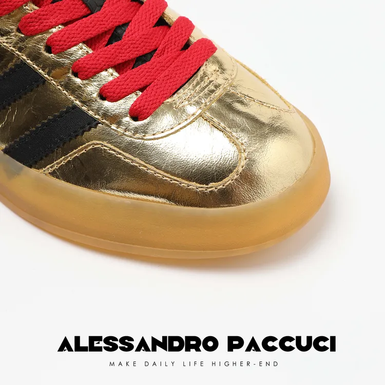 【孤品特价不退换】洛哥41001XD 【酷感撞色】小牛皮 休闲运动板鞋