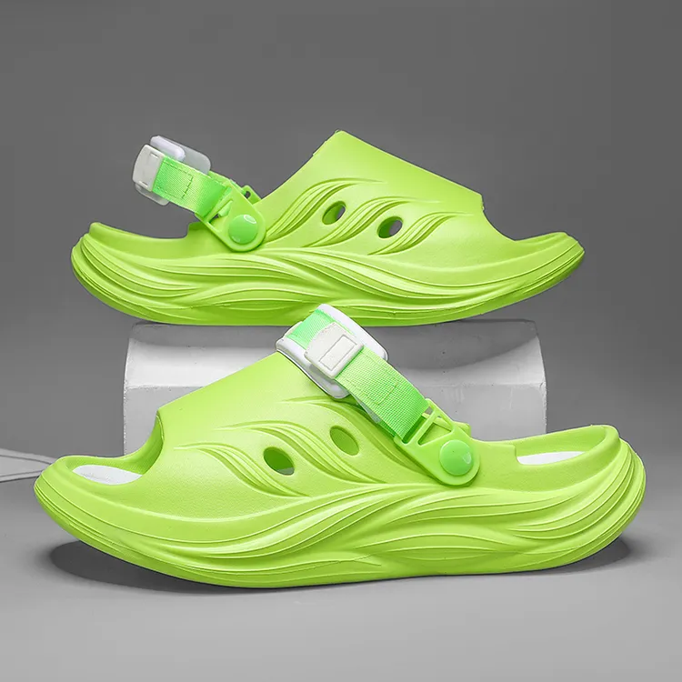 2024夏季一字拖鞋男款男士休闲百搭透气厚底增高外穿潮流耐磨沙滩