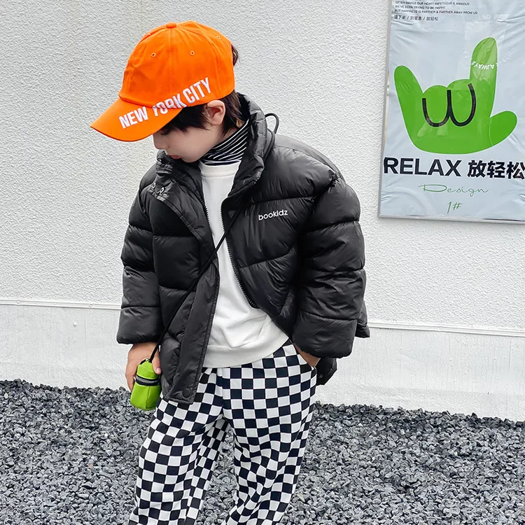 2024新款立领男女童韩版加厚棉服外套儿童中大童反季宝宝保暖棉衣