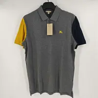 99新 BURBERRY/博柏利 拼色战马刺绣polo-