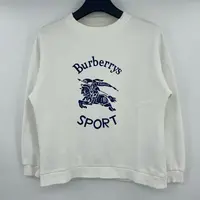 95新 BURBERRY/博柏利 胸前战马字母LOGO卫衣 M 叶子-834