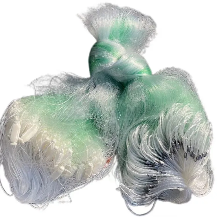 加强丝鱼网加重三层沉网船牌靓丝粘网丝网加粗丝渔网小套捕鱼网