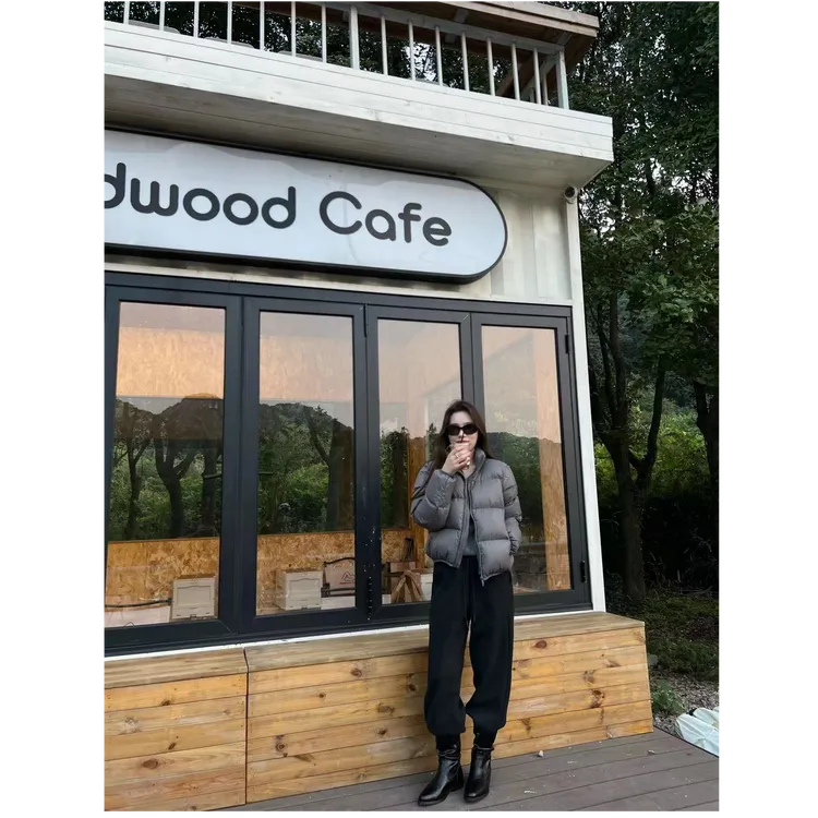 新国标 一个冬天就它了简约大气肯豆90白鸭绒冬季羽绒服 三防面料