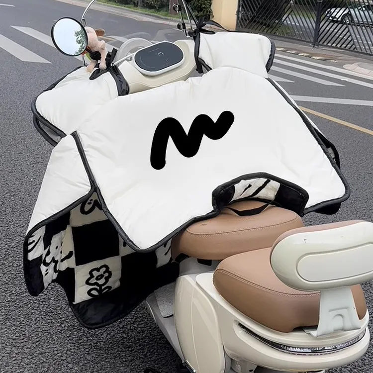 电动车挡风被冬季加绒加厚女电瓶四季通用双面防水风挡冬款防寒罩