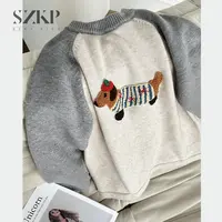 SZKP冬季新款女宝上衣女童装中大童儿童时尚针织毛衣YDYD443614