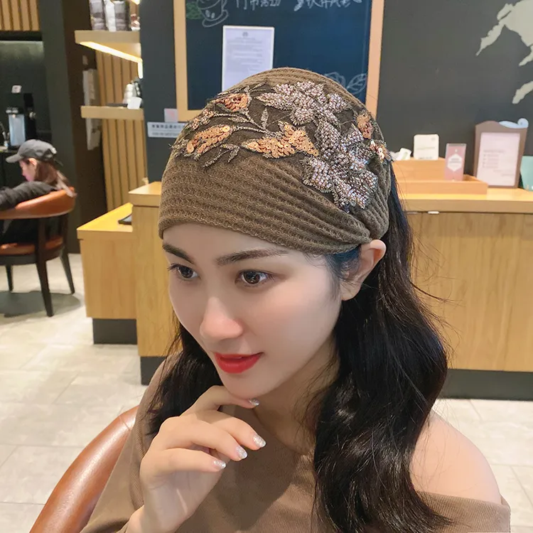 宽边针织发带女冬季头箍网红头套发箍秋冬遮白发发饰女
