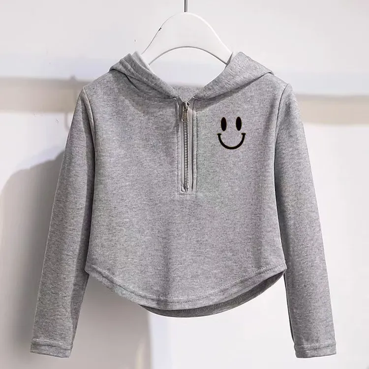 女童2024新款秋装网红儿童时髦连帽卫衣运动大童春秋洋气炸街衣服