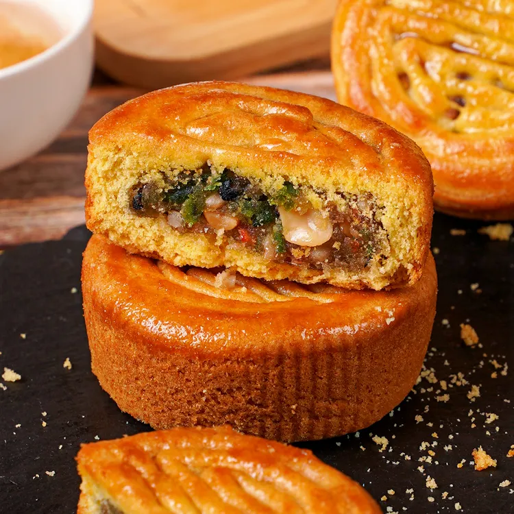 木糖醇蛋月烧五仁蛋黄红枣多种口味中秋月饼糕点休闲零食点心代发
