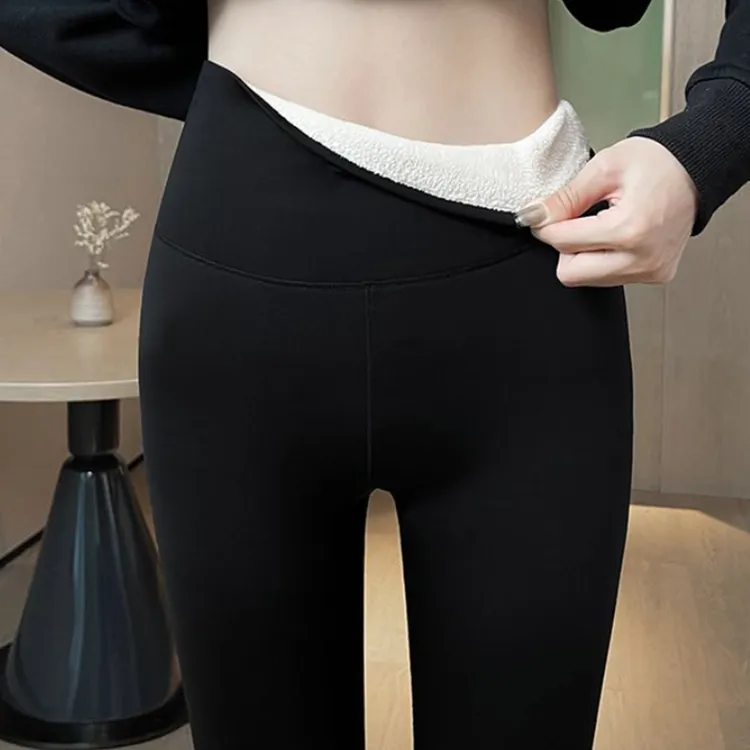 【鲨鱼裤加绒】秋冬新款加绒加厚女可外穿高腰显瘦瑜伽芭比鲨鱼裤