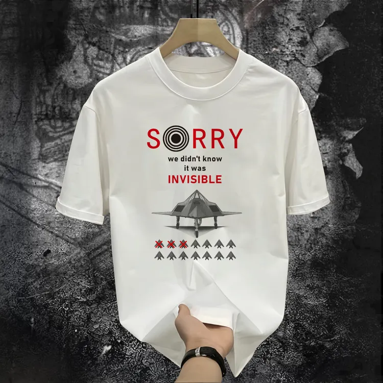 新款男士t恤宽松圆领短袖时夏季尚百搭休闲上衣个性穿搭ins风