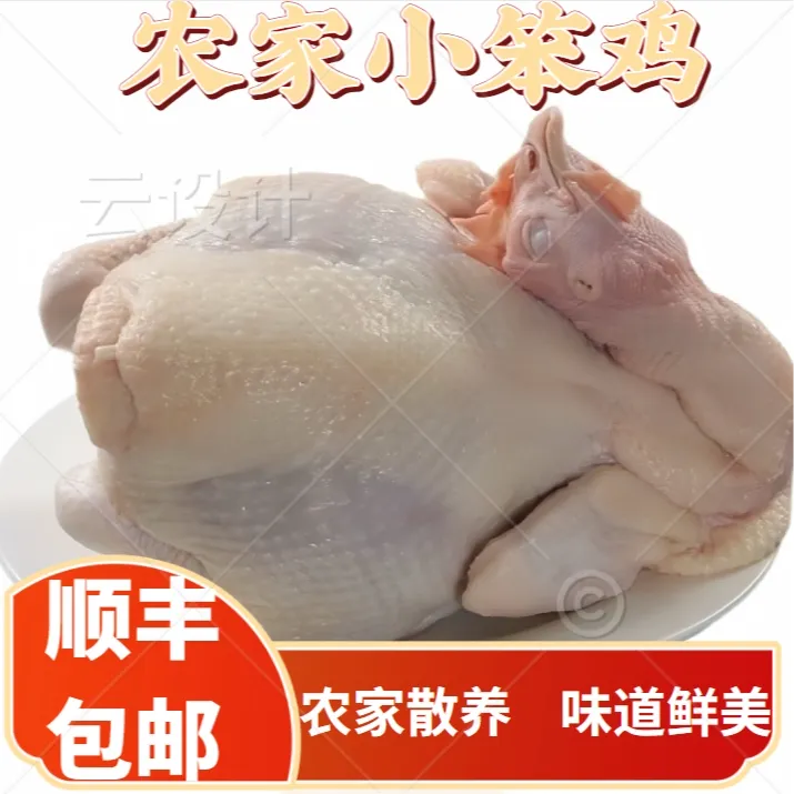 【顺丰包邮】纯农家小笨鸡新鲜鸡肉口感鲜嫩肉质紧实