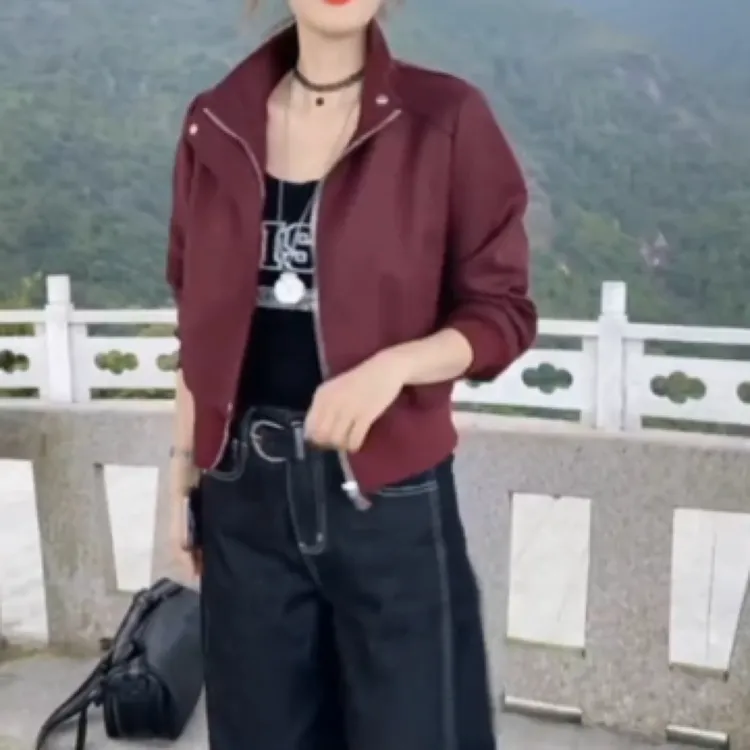 新款时尚气质百搭休闲外套阔腿裤女装