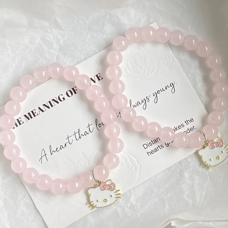 合金手链 可爱hellokitty手链送闺蜜手链甜美少女手环送女友手链